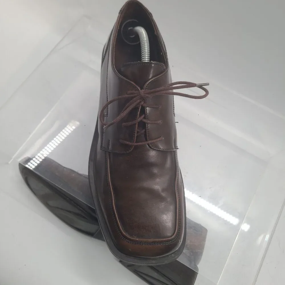Kenneth Cole Brown Leather Oxfords Men’s Shoes 11